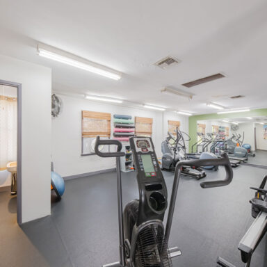 Move Your Mountain cycling room with cycling bikes.