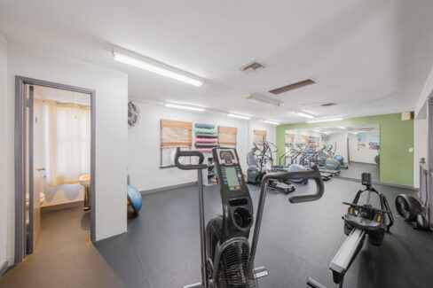 Move Your Mountain cycling room with cycling bikes.